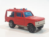 Vintage Majorette No. 246 Range Rover Fire Truck Red 1/60 Scale Die Cast Toy Car Vehicle Missing Roof Ladder