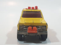 Vintage 1980 Hot Wheels Super Scraper Snow Plow Truck Yellow Die Cast Toy Car Vehicle