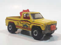 Vintage 1980 Hot Wheels Super Scraper Snow Plow Truck Yellow Die Cast Toy Car Vehicle