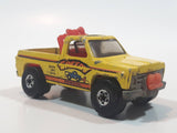 Vintage 1980 Hot Wheels Super Scraper Snow Plow Truck Yellow Die Cast Toy Car Vehicle