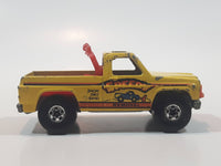 Vintage 1980 Hot Wheels Super Scraper Snow Plow Truck Yellow Die Cast Toy Car Vehicle