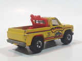 Vintage 1980 Hot Wheels Super Scraper Snow Plow Truck Yellow Die Cast Toy Car Vehicle