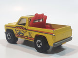 Vintage 1980 Hot Wheels Super Scraper Snow Plow Truck Yellow Die Cast Toy Car Vehicle