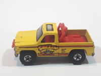 Vintage 1980 Hot Wheels Super Scraper Snow Plow Truck Yellow Die Cast Toy Car Vehicle