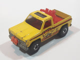 Vintage 1980 Hot Wheels Super Scraper Snow Plow Truck Yellow Die Cast Toy Car Vehicle