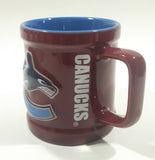 Hockey Rules NHL Vancouver Canucks Ice Hockey Team Embossed 3 3/4" Tall Ceramic Coffee Mug Cup