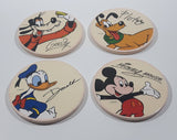 Disney Parks Fab 4 Goofy, Pluto, Mickey Mouse, Donald Duck Characters Themed 4" Ceramic Drink Coasters Set of 4