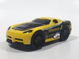 2002 Hot Wheels Hot Tunerz BFGoodrich Dodge Viper GTS-R Yellow Die Cast Toy Car Vehicle Missing Spoiler