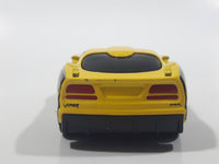 2002 Hot Wheels Hot Tunerz BFGoodrich Dodge Viper GTS-R Yellow Die Cast Toy Car Vehicle Missing Spoiler