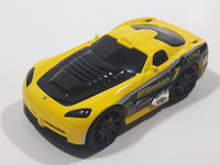 2002 Hot Wheels Hot Tunerz BFGoodrich Dodge Viper GTS-R Yellow Die Cast Toy Car Vehicle Missing Spoiler