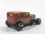 2009 Hot Wheels Heat Fleet Midnight Otto Metalflake Dark Orange Brown Die Cast Toy Car Vehicle