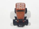 2009 Hot Wheels Heat Fleet Midnight Otto Metalflake Dark Orange Brown Die Cast Toy Car Vehicle