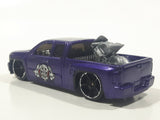 2010 Hot Wheels HW Garage Chevy Silverado Truck Metalflake Purple Die Cast Toy Car Vehicle