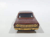 2005 Hot Wheels Pin Hedz '64 Impala Metalflake Brown Die Cast Toy Classic Car Vehicle