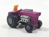 Vintage 1972 Lesney Products Matchbox No. 29 Mod Tractor Magenta Pink Die Cast Toy Car Farming Equipment Machinery Vehicle