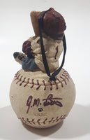 2000 Boyd's Bear Sitting on a Baseball Hanging Decorative Ornament