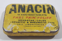 Vintage Whitehall Laboratories Anacin 12 Analgesic Tablets Fast Pain Relief Tin - Empty