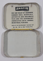 Vintage Whitehall Laboratories Anacin 12 Analgesic Tablets Fast Pain Relief Tin - Empty