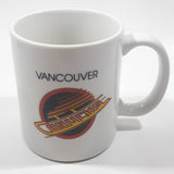 Vancouver Canucks NHL Ice Hockey Team Retro Logo 3 5/8" Tall Ceramic Coffee Mug Cup