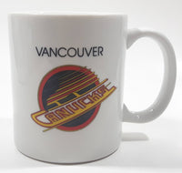 Vancouver Canucks NHL Ice Hockey Team Retro Logo 3 5/8" Tall Ceramic Coffee Mug Cup