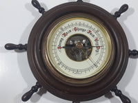 Vintage Ships Wheel Barometer Weather Gauge Made in Western Germany