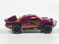 2015 Hot Wheels HW Off-Road Road Rally Off Track Dark Magenta Purple Pink Die Cast Toy Car Vehicle