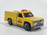 1996 Hot Wheels Fire Squad Rescue Ranger Truck Yellow Die Cast Toy Car Vehicle