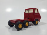 Vintage Tonka Semi Tractor Truck Red and Yellow Pressed Steel Die Cast Toy Car Vehicle