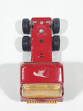 Vintage Tonka Semi Tractor Truck Red and Yellow Pressed Steel Die Cast Toy Car Vehicle
