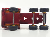Vintage Tonka Semi Tractor Truck Red and Yellow Pressed Steel Die Cast Toy Car Vehicle
