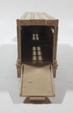 Vintage Tonka Semi Truck Livestock Horse Cattle Trailer Brown Red and Beige Pressed Steel Die Cast Toy Car Vehicle