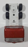 Vintage Tonka Semi Truck Livestock Horse Cattle Trailer Brown Red and Beige Pressed Steel Die Cast Toy Car Vehicle