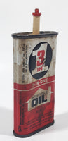 Vintage 3 In 1 Household Oil Tin Metal Handy Oiler Container 85 mL