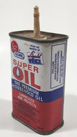 Vintage Super Seal Gunk Liquid Wrench Super Oil The Premium Household Oil 4 1/4" Tall Tin Metal Container 4 Fluid Ounces (118 mL)