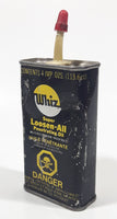 Rare Vintage Dayco R.M. Hollingshead Whiz Super Loosen -All Penetrating Oil Black 5 1/4" Tall Tin Metal Container 4 Imp. Ozs. (113.6cc) EMPTY