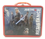 2017 Star Wars The Last Jedi Join The Resistance Embossed Tin Metal Lunch Box