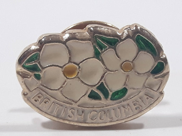 British Columbia Dogwood Flower Enamel Metal Pin