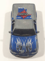 2002 Hot Wheels Hot Tunerz Chevy S10 Truck Metalflake Blue Die Cast Toy Car Vehicle