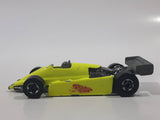 Rare HTF 1982 Hot Wheels Thunderstreak Formula Fever Bright Yellow Die Cast Toy Race Car Vehicle Busted Front Bumper