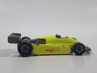 Rare HTF 1982 Hot Wheels Thunderstreak Formula Fever Bright Yellow Die Cast Toy Race Car Vehicle Busted Front Bumper