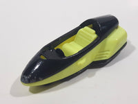 1995 Warner Hot Wheels GM Lean Machine Research Ship Lime Green & Black Die Cast Toy Planetary Exploration Rocket Vehicle Missing Canopy Cover