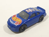 1998 Hot Wheels Racer Nascar #44 Blue Die Cast Toy Race Car Vehicle McDonald's Happy Meal