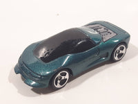 1997 Hot Wheels Buick Wildcat Metallic Green Die Cast Toy Car Vehicle