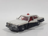 Vintage Tomica No. 4.27.32.110 Toyota Crown Police Cop White and Black 1/65 Scale  Die Cast Toy Car Vehicle with Opening Doors Made in Japan