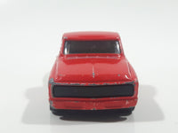 2002 Hot Wheels First Editions Custom '69 Chevy Pickup Truck Red Die Cast Toy Car Vehicle