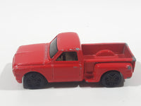 2002 Hot Wheels First Editions Custom '69 Chevy Pickup Truck Red Die Cast Toy Car Vehicle