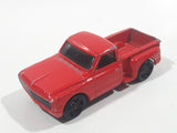 2002 Hot Wheels First Editions Custom '69 Chevy Pickup Truck Red Die Cast Toy Car Vehicle