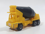 1995 Hot Wheels Oshkosh Cement Mixer Yellow & Black Die Cast Toy Truck Construction Vehicle BW