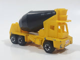 1995 Hot Wheels Oshkosh Cement Mixer Yellow & Black Die Cast Toy Truck Construction Vehicle BW