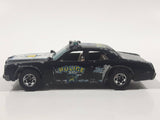 1982 Hot Wheels Sheriff Patrol Black Die Cast Toy Cop Police Car Vehicle